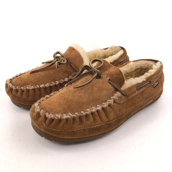 L.L. Bean Wicked Good Moccasins Slippers 9 W - Picture 3 of 14